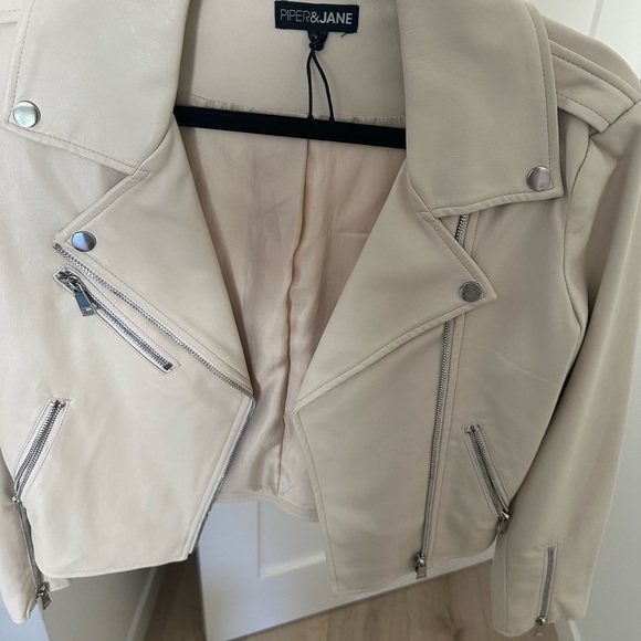 Piper & Jane white leather jacket - Picture 2 of 5